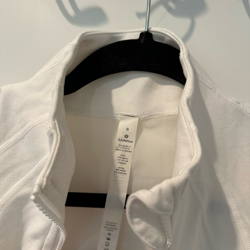 Lululemon Define Jacket White Size 8 Orangetheory Fitness Limited Edition - Picture 4 of 5